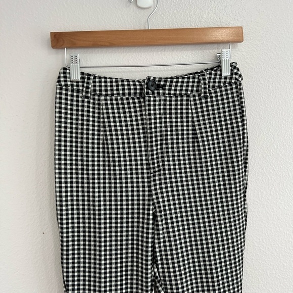 Maeve Anthropologie Black High Waisted Skinny Gingham Pants 2 - Picture 10 of 10